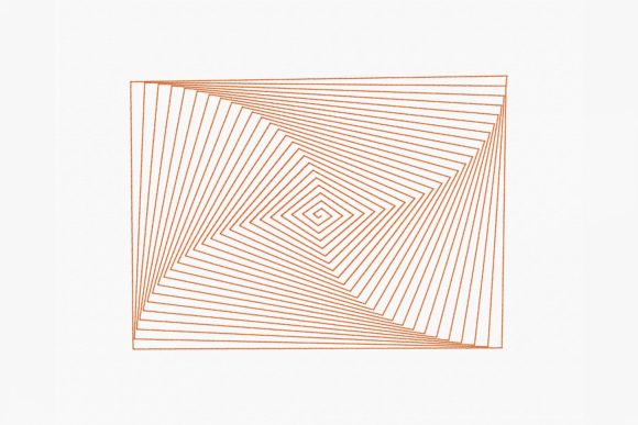 Abstract Rectangle Spiral Review for Personalized Gifts