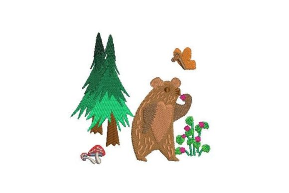 Bear in Habitat Embroidery Design Review
