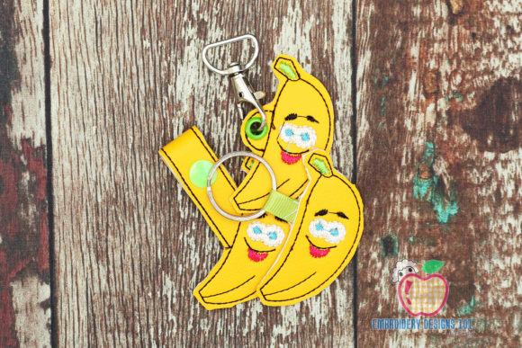 Cartoon Banana Character ITH Key Fob Review