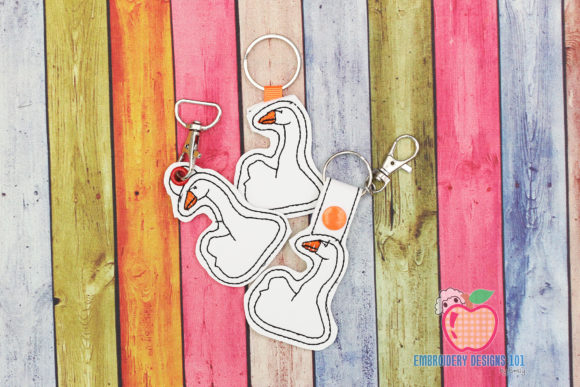Domestic Goose ITH Snaptab Keyfob Embroidery Review