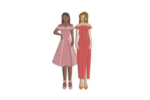 Faceless Girls in Prom Dresses Embroidery Review