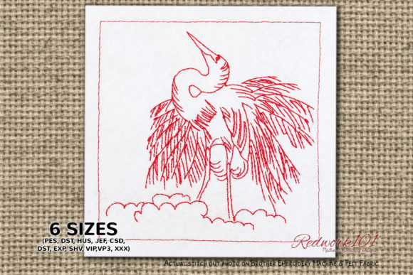 Great Egret Embroidery Design Review