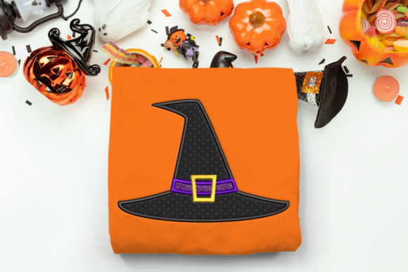 Halloween Witch Hat: A Cozy Embroidery Gem