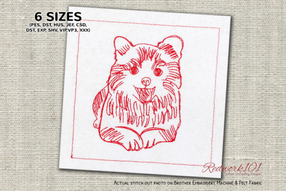 Pomeranian with Tongue Out Embroidery Review