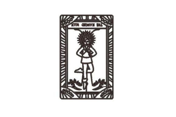 Tarot Card Hanged Man Embroidery Review
