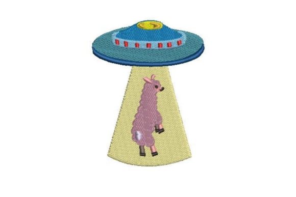 UFO Abducting a Llama Embroidery Review