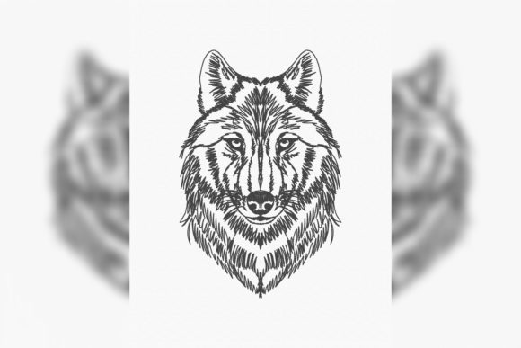 Wolf Head Line Art Embroidery Review