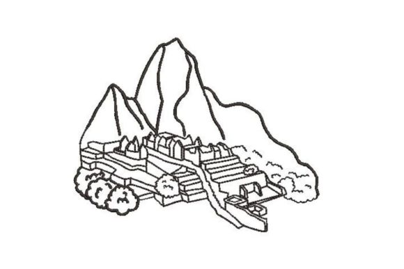 World Landmark Coloring Design Machu Picchu Review